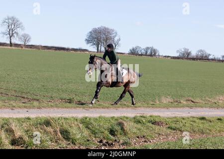 2022 Kiplingcotes Horse Race Banque D'Images