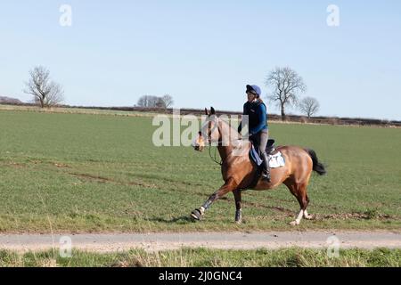 2022 Kiplingcotes Horse Race Banque D'Images