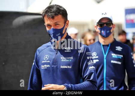 Alexander Albon (THA) Williams Racing. Grand Prix de Bahreïn, samedi 19th mars 2022. Sakhir, Bahreïn. Banque D'Images