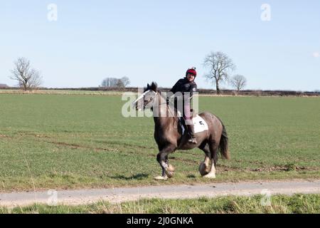 2022 Kiplingcotes Horse Race Banque D'Images