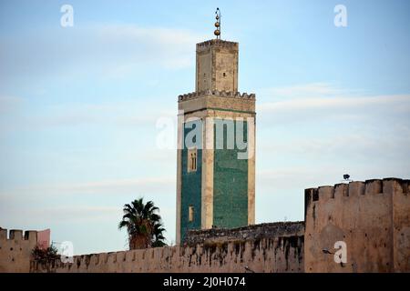 Une des 4 anciennes villes impériales du Maroc Banque D'Images