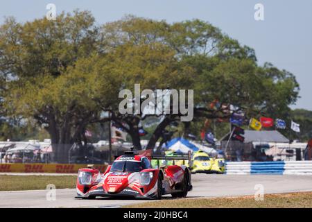Sebring, États-Unis. 18th mars 2022. , Pendant les 1000 miles de Sebring, 1st tour du Championnat du monde d'endurance 2022 de la FIA sur le circuit international de Sebring du 16 au 18 mars, à Sebring, Floride, Etats-Unis d'Amérique - photo Frederic le Floch / DPPI crédit: DPPI Media/Alay Live News Banque D'Images