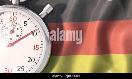 Allemagne - le temps est écoulé Banque D'Images