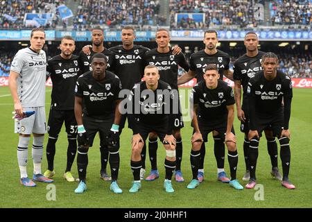 Naples, Italie. 19th mars 2022. La formation d'Udinese pendant la série A 2021/22 match entre SSC. Napoli et Udinese Calcio au stade Diego Armando Maradona, Italie le 19 mars 2022 crédit: Agence de photo indépendante/Alamy Live News Banque D'Images