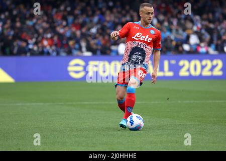 Naples, Campanie, Italie. 19th mars 2022. Au cours de la série italienne Un match de football SSC Napoli vs AC Udinese sur Marce 19, 2022 au stade Diego Armando Maradona à Naples.in photo: Stanislav Lobotka (Credit image: © Fabio Sasso/ZUMA Press Wire) Banque D'Images