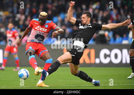 Naples, Italie. 19th mars 2022. Pendant la série Un match de 2021/22 entre SSC. Napoli et Udinese Calcio au stade Diego Armando Maradona, Italie le 19 mars 2022 crédit: Agence de photo indépendante/Alamy Live News Banque D'Images