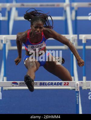 Belgrade, Serbie. 19 mars 2022 Murlen Jean vu en action pendant les Championnats du monde en salle Belgade au Stade Stark Belgrade Serbie le 18 2022 mars Graham Glendinning /Alay Live News Banque D'Images