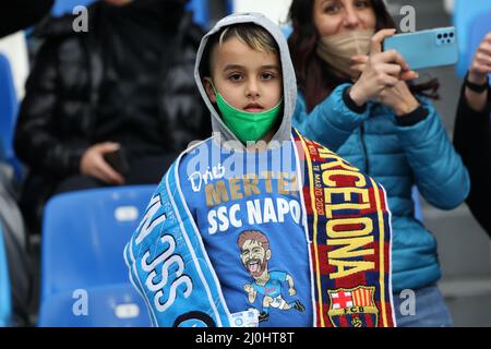 Naples, Campanie, Italie. 19th mars 2022. En photo pendant le match de football italien série a SSC Napoli vs AC Udinese sur Marce 19, 2022 au stade Diego Armando Maradona à Naples. (Image de crédit : © Fabio Sasso/ZUMA Press Wire) Banque D'Images