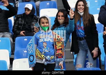 Naples, Campanie, Italie. 19th mars 2022. En photo pendant le match de football italien série a SSC Napoli vs AC Udinese sur Marce 19, 2022 au stade Diego Armando Maradona à Naples. (Image de crédit : © Fabio Sasso/ZUMA Press Wire) Banque D'Images