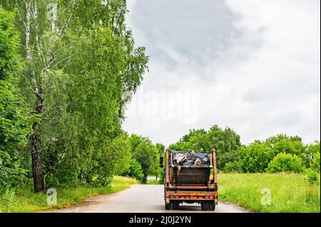 L'élimination des déchets urbains Banque D'Images