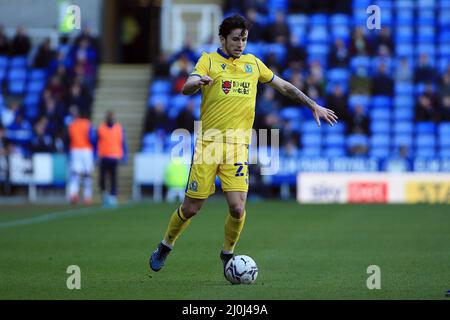 Reading, Royaume-Uni. 19th mars 2022. Lewis Travis de Blackburn Rovers en action pendant le match. EFL Skybet Championship Match, Reading v Blackburn Rovers au Select car Leasing Stadium à Reading le samedi 19th mars 2022. Cette image ne peut être utilisée qu'à des fins éditoriales. Utilisation éditoriale uniquement, licence requise pour une utilisation commerciale. Aucune utilisation dans les Paris, les jeux ou les publications d'un seul club/ligue/joueur. photo par Steffan Bowen/Andrew Orchard sports photographie/Alay Live news crédit: Andrew Orchard sports photographie/Alay Live News Banque D'Images