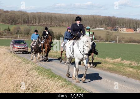 2022 Kiplingcotes Derby Banque D'Images