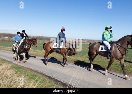 2022 Kiplingcotes Derby Banque D'Images