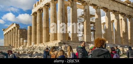 Parthénon de l'Acropole, Athènes, Grèce Banque D'Images