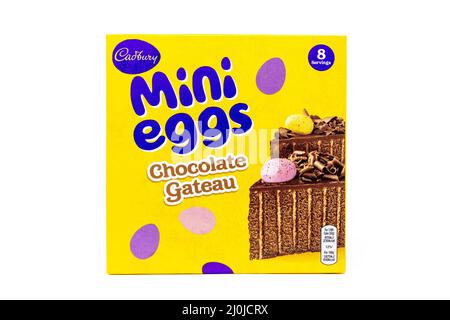 Mini-gâteau au chocolat Cadbury Banque D'Images