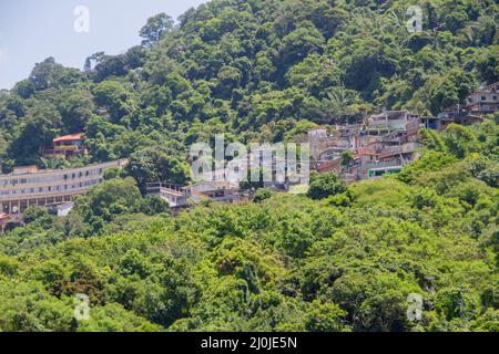Julio Otoni favela dans le quartier de Laranjeiras à Rio de Janeiro, Brésil. Banque D'Images