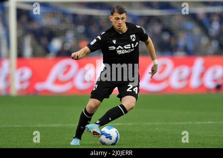 Naples, Italie. 19th mars 2022. Lazar Samardzic joueur d'Udinese, pendant le match de la Serie italienne A seriea entre Napoli vs Udinese résultat final, Napli 2, Udinese 1, match joué au stade Diego Armando Maradona. Naples, Italie, 19 mars 2022. (Photo par Vincenzo Izzo/Sipa USA) crédit: SIPA USA/Alay Live News Banque D'Images