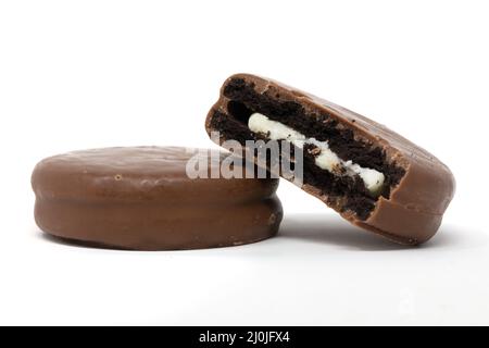 Biscuits enrobés de chocolat Oreo Cadbury Banque D'Images