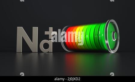 Batterie aux ions de sodium Banque D'Images