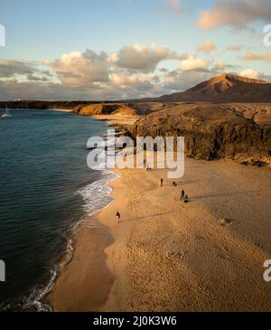 Playa Blanca, Lanzarote Banque D'Images