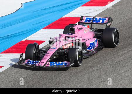 Circuit international de Bahreïn, Sakhir, Bahreïn le 19 mars 2022 Fernando Alonso 14 (SPA), Alpine A522 pendant la FORMULE 1 GULF AIR BAHREÏN GRAND PRIX 2022, Phil Duncan Banque D'Images