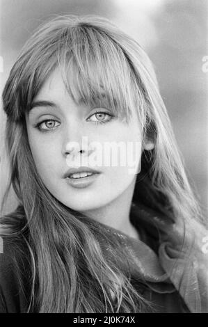 Lysette Anthony, actrice britannique, âgée de 17 ans, octobre 1980. Banque D'Images