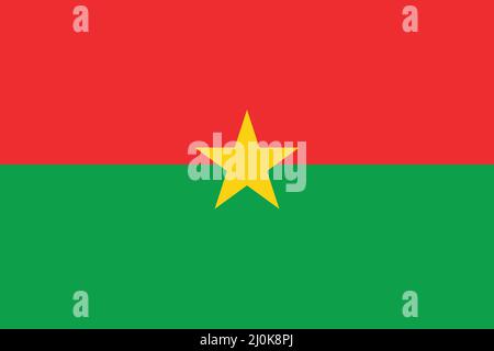 Burkina Faso drapeau national Vektor Illustration comme EPS 10. Illustration de Vecteur