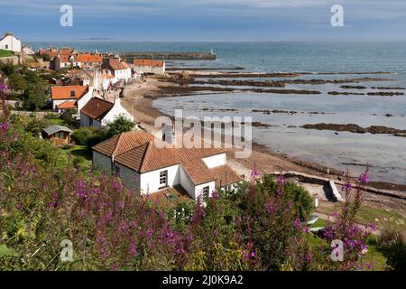 PITTENWEEM, IFOP, ÉCOSSE - AOÛT 13 : vue de Pittenweem à Fife, Écosse, le 13 août 2010. Personnes non identifiées. Banque D'Images