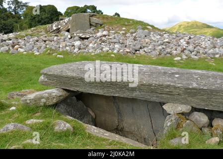 Nether Largie South Cairn, Kilmartin Glen, Écosse, Royaume-Uni Banque D'Images