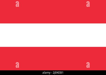 Le drapeau officiel de l'Autriche comme vecteur. Illustration de Vecteur