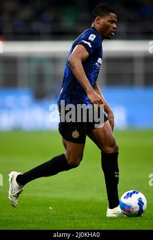 Milan, Italie. 19 mars 2022. Pendant la série Un match de football entre le FC Internazionale et l'ACF Fiorentina. Credit: Nicolò Campo/Alay Live News Banque D'Images