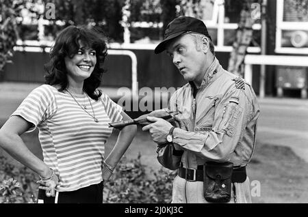 L'acteur Kenneth Cope et l'actrice Ann Michelle. 28th septembre 1980. Banque D'Images