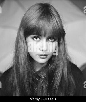 Lysette Anthony, actrice britannique, âgée de 17 ans, octobre 1980. Banque D'Images