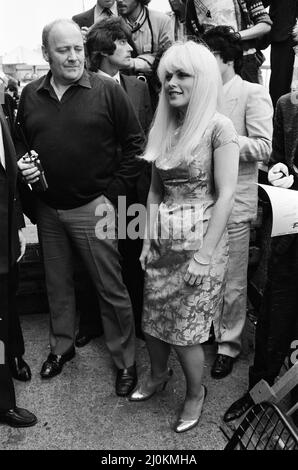 Debbie Harry à une fête pour célébrer la publication de 'Making Tracks - The Rise of Blondie' par Debbie et le petit ami Chris Stein, et la sortie de 'The Hunter', le nouvel album de Blondie. 20th mai 1982. Banque D'Images