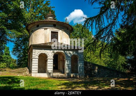 Montagne sacrée d'Orta Banque D'Images