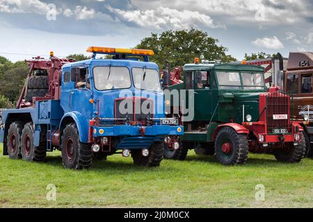 RUDGWICK, SUSSEX, Royaume-Uni - AOÛT 27 : vieux camions exposés au salon de la vapeur de Rudgwick à Rudgwick Sussex, Royaume-Uni, le 27 août 2011. Pour Banque D'Images