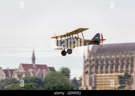 Grande équipe d'exposition de guerre - R.A.F SE5a Banque D'Images