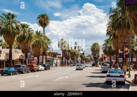 PALM SPRINGS, CALIFORNIE, États-Unis - JUILLET 29 : vue de Palm Springs le 29 juillet 2011.Personnes non identifiées. Banque D'Images