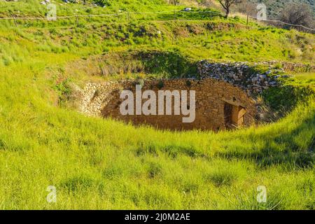 Ville de Mycenae, Péloponnèse, Grèce Banque D'Images