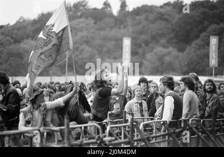 Reading Rock Festival 1980, le festival national du rock 20th, qui se tient du 22nd au 24th août, à Richfield Avenue, Reading, Pictures, le vendredi 22nd août 1980. Banque D'Images