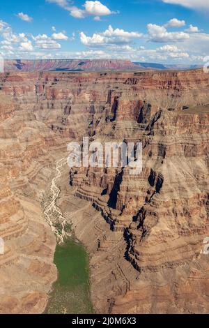 Lit de rivière séché dans le Grand Canyon Banque D'Images