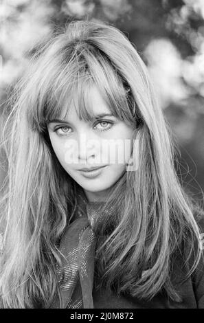 Lysette Anthony, actrice britannique, âgée de 17 ans, octobre 1980. Banque D'Images