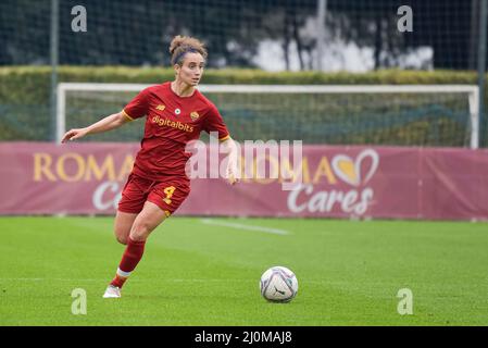 Rome, Italie. 19th mars 2022. Angelica Soffia d'AS Roma Women pendant A.S. Roma Women contre Milan Women 17th jour de femmes Championnat italien de football Ligue A au Tre Fontane Stadium le 19 mars 2022, Rome, Italie (Credit image: © Roberto Bettacchi/Pacific Press via ZUMA Press Wire) Banque D'Images