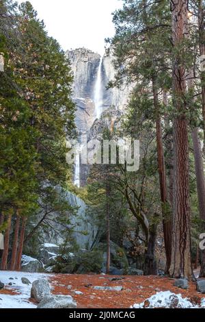 Yosemite Falls dans la région de Yosemite National Park Banque D'Images