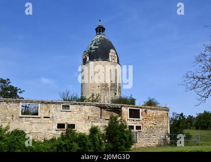 Château historique de Neuenburg à Freyburg au bord de la rivière Unstrut, Saxe - Anhalt Banque D'Images