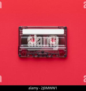 Cassette classique vintage Flat lay Banque D'Images