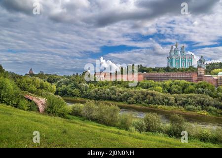 Cathédrale de Dormition à Smolensk, Russie Banque D'Images