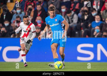 19 mars 2022; Stadium Vallecas, Madrid, Espagne; Men's la Liga Santander, Rayo Vallecano vs Atlético de Madrid; 900/Cordin Press Credit: CORDIN PRESS/Alay Live News Banque D'Images