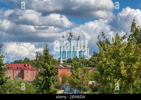 Cathédrale de Dormition à Smolensk, Russie Banque D'Images