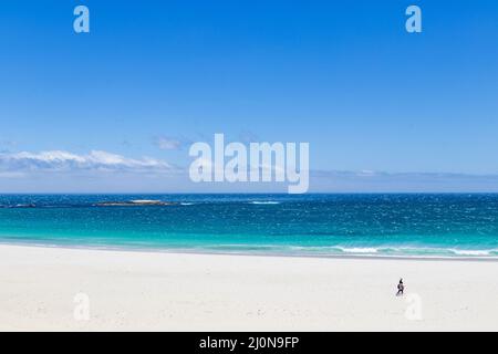 Camps Bay Beach le Cap, Afrique du Sud. Banque D'Images